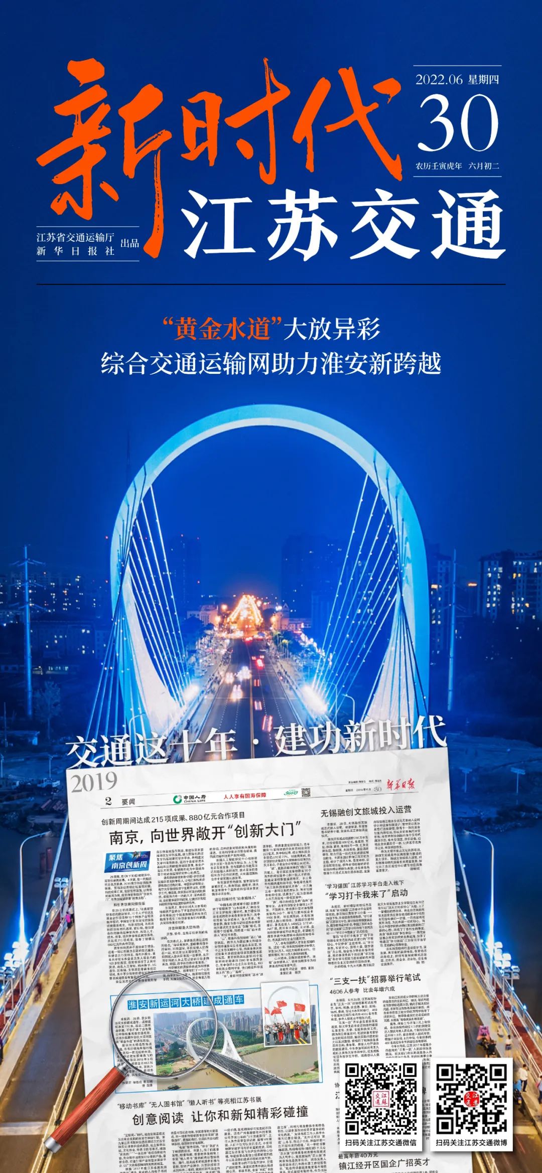 新时代江苏交通｜“黄金水道”大放异彩 综合交通运输网助力淮安新跨越