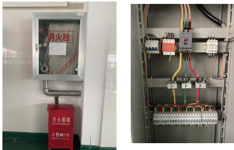 “五一劳动节”前物流实训室安全检查